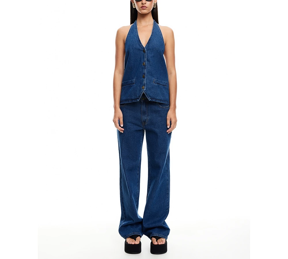 Lioness Women's Hills Denim Halter Top