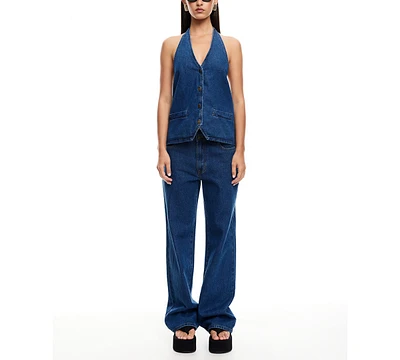 Lioness Women's Hills Denim Halter Top