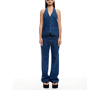Lioness Women's Hills Denim Halter Top