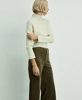 Mango Women's Catherin Culotte Corduroy Pants
