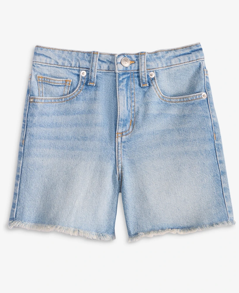 Little & Big Girls Light Wash Bergenia Denim Shorts, Exclusively at Macy's