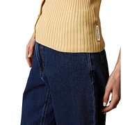 Calvin Klein Jeans Women's Smooth Cotton Rib Sweater Tank