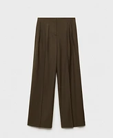 Mango Women's Wide Leg Suit Pants