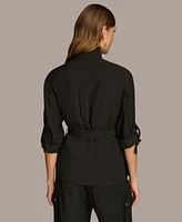 Donna Karan New York Women's Belted Utility Jacket