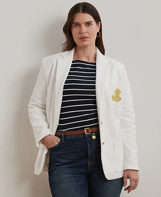 Lauren Ralph Plus Bullion Jacquard Blazer