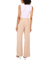 Sam & Jess Petite Wrap-Waist Textured Pants