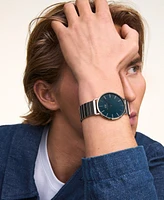 Daniel Wellington Unisex Analog Silver-Tone Stainless Steel Watch, 40mm