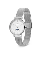 Daniel Wellington Unisex Analog Silver-Tone Stainless Steel Watch, 32mm