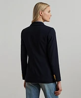 Lauren Ralph Women's Double-Breasted Wool Crepe Blazer