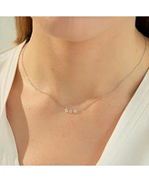 Sterling Silver Emmeline Three Charms Necklace