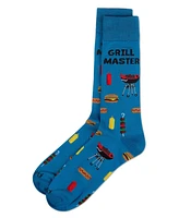 MeMoi Men's Grill Master Rayon Crew Socks