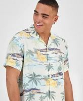 Sun + Stone Men's Laird Tropical Shirt, Exclusively at Macy's