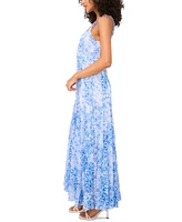CeCe Women's Godet Chainlink-Strap Sleeveless Dress