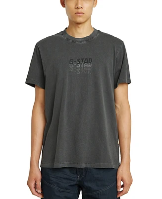 G-Star Raw Men's Loose-Fit Multi-Logo Overdyed T-Shirt