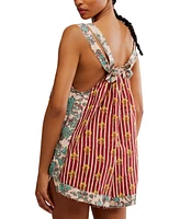 Free People Women's Port Au Prince Printed Cotton Sleeveless Romper