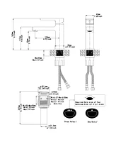 Single Hole Single-Handle Low-Arc Bathroom Faucet Water-Saving Vanity With Drain Kit In Brushed Gold