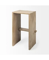 Wood Backless Counter Height Bar Chair