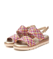 Women's Double Strap Flat Sandals By Xti
