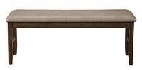 Faux Leather Distressed Upholstery Dining Bench