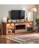 23-inch Infrared Quartz Electric Fireplace Insert with Remote Control