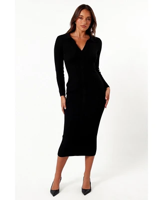 Petal and Pup Women's Irene Long Sleeve Midi Dress