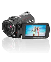 Minolta MN4K40NV 4K Ultra Hd 30MP 3" Touchscreen Night Vision Camcorder with Led Light, Black