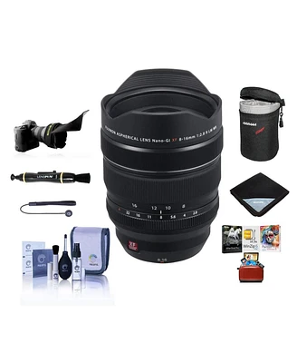 Fujifilm Xf 8-16mm f/2.8 R Lm Wr Lens, Bundle with Lens Case, Lens Wrap, Flex Lens Shade, Cleaning Kit, Lens Cap Tether, Lens Cleaner, Mac Software Ki