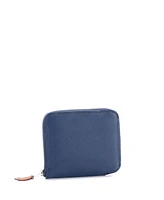 Pre-Owned Hermes Compact Azap Zip Around Wallet Silk'in Epsom