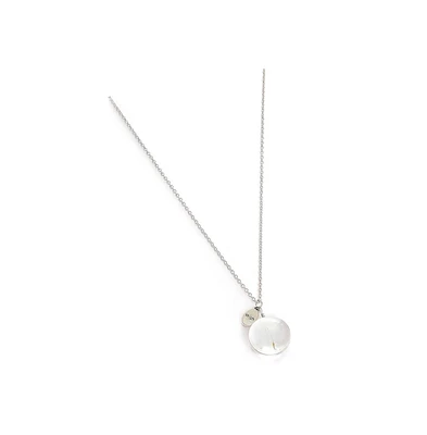 Sohi Women's Silver Plated Designer Pendant Chain