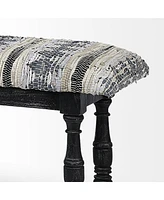 Upholstered Faux Leather Bench for Entryway Bedroom or Living Room