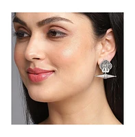 Sohi Women's Oxidised Stud Earrings