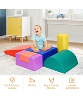Indoor Baby Toddler 6-Piece Climb Crawl Play Set – Safe, Fun, and Engaging