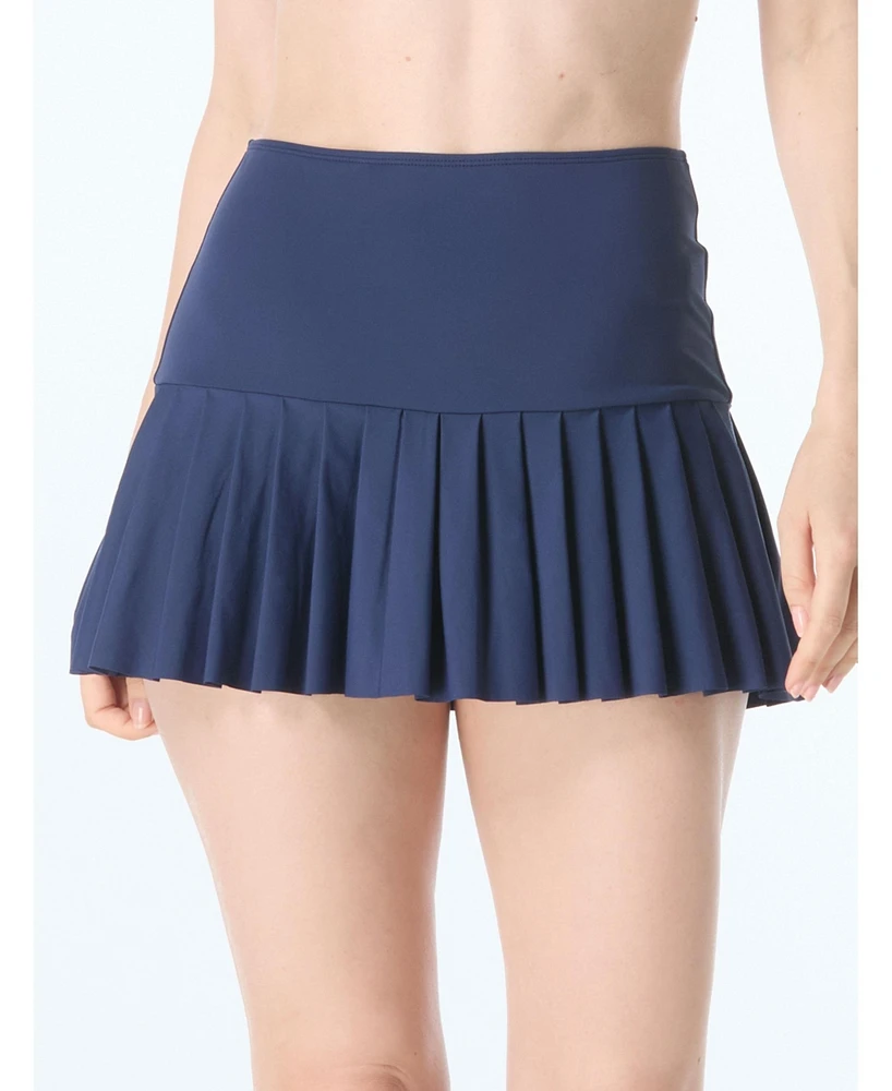 Beach House Women's Stephanie Pleated Swim Skort
