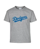 Soft As A Grape Big Boys and Girls 2-Pack Royal/Gray Los Angeles Dodgers T-Shirt Set