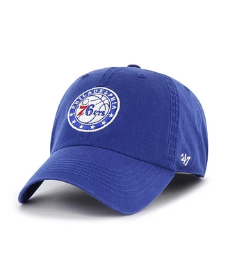 '47 Brand Men's Royal Philadelphia 76ers Classic Franchise Fitted Hat