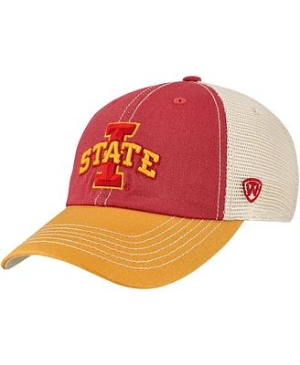 Top of the World Men's Cardinal/Gold Iowa State Cyclones Off Road Adjustable Trucker Hat