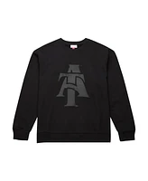 Mitchell & Ness Men's Black North Carolina A&T Aggies Puff Print Fleece Pullover Sweatshirt