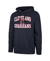 '47 Brand Men's Navy Cleveland Guardians Velocity Headline Pullover Hoodie