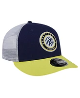 New Era Men's Navy Nashville Sc Throwback Trucker Low Profile 9FIFTY Snapback Hat