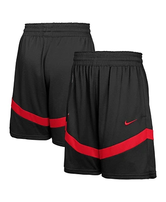 Nike Big Boys and Girls Black Chicago Bulls Practice Mesh Shorts