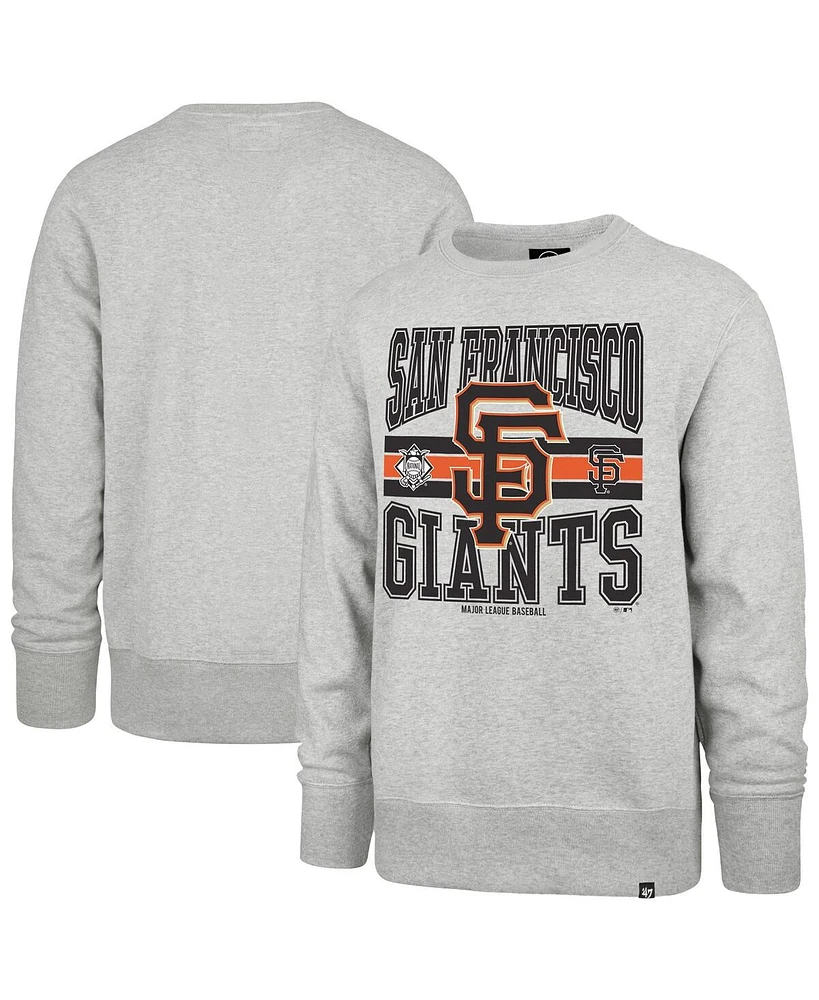 '47 Brand Men's Gray San Francisco Giants Letters Headline Pullover Sweatshirt