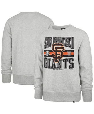 '47 Brand Men's Gray San Francisco Giants Letters Headline Pullover Sweatshirt