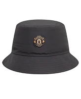 New Era Men's Gray Manchester United Bronze Bucket Hat