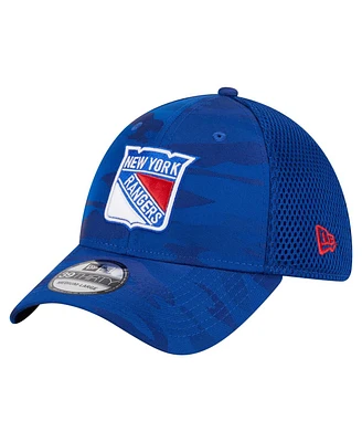 New Era Men's Blue York Rangers Active Subtle Camo 39THIRTY Flex Hat