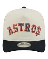 New Era Men's White Houston Astros Team Scribble Golfer Adjustable Hat