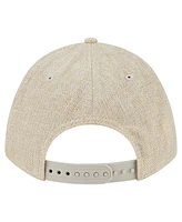 New Era Men's Beige Philadelphia Phillies Cotton Weave M-Crown A-Frame 9FORTY Adjustable Hat