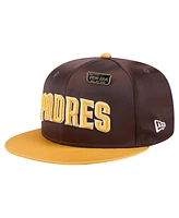 New Era Men's Brown/Gold San Diego Padres Satin 59FIFTY Fitted Hat