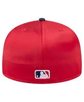 New Era Men's Red/Navy Philadelphia Phillies Satin 59FIFTY Fitted Hat
