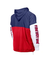 New Era Men's Red/Royal Philadelphia Phillies Color Block Full-Zip Hoodie Windbreaker Jacket