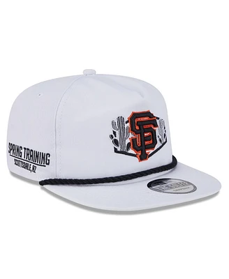 New Era Men's White San Francisco Giants 2025 Spring Training Palm Golfer Adjustable Hat